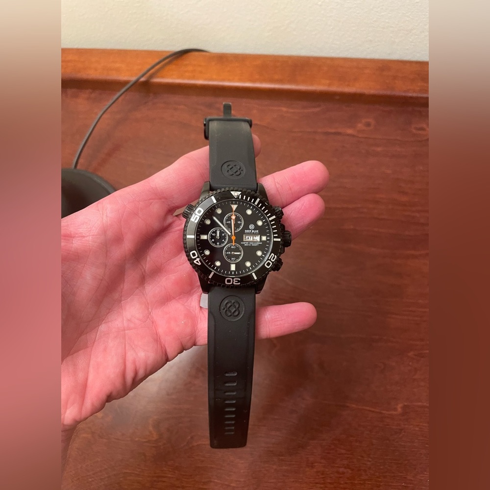 Deep blue master 1000 chrono watch.